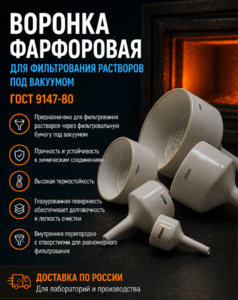 Воронка бюхнера фарфоровая 6 Воронка бюхнера фарфоровая 6
